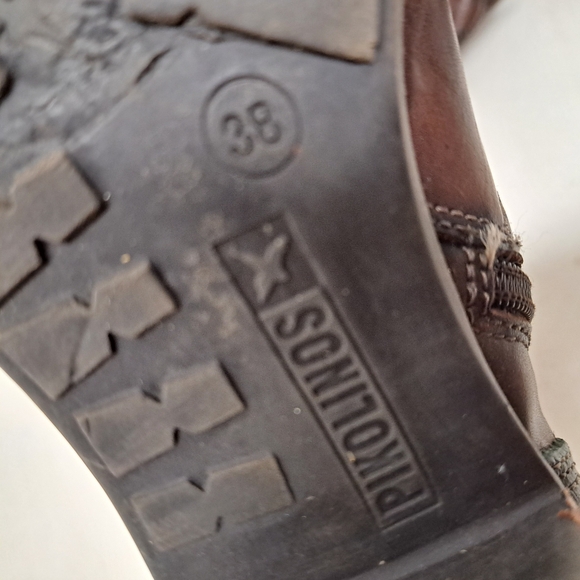 PIKOLINOS Cuero/Leather Brown Vicar Boots Made in Spain Women's Size 7.5US Or 38 - Picture 9 of 9